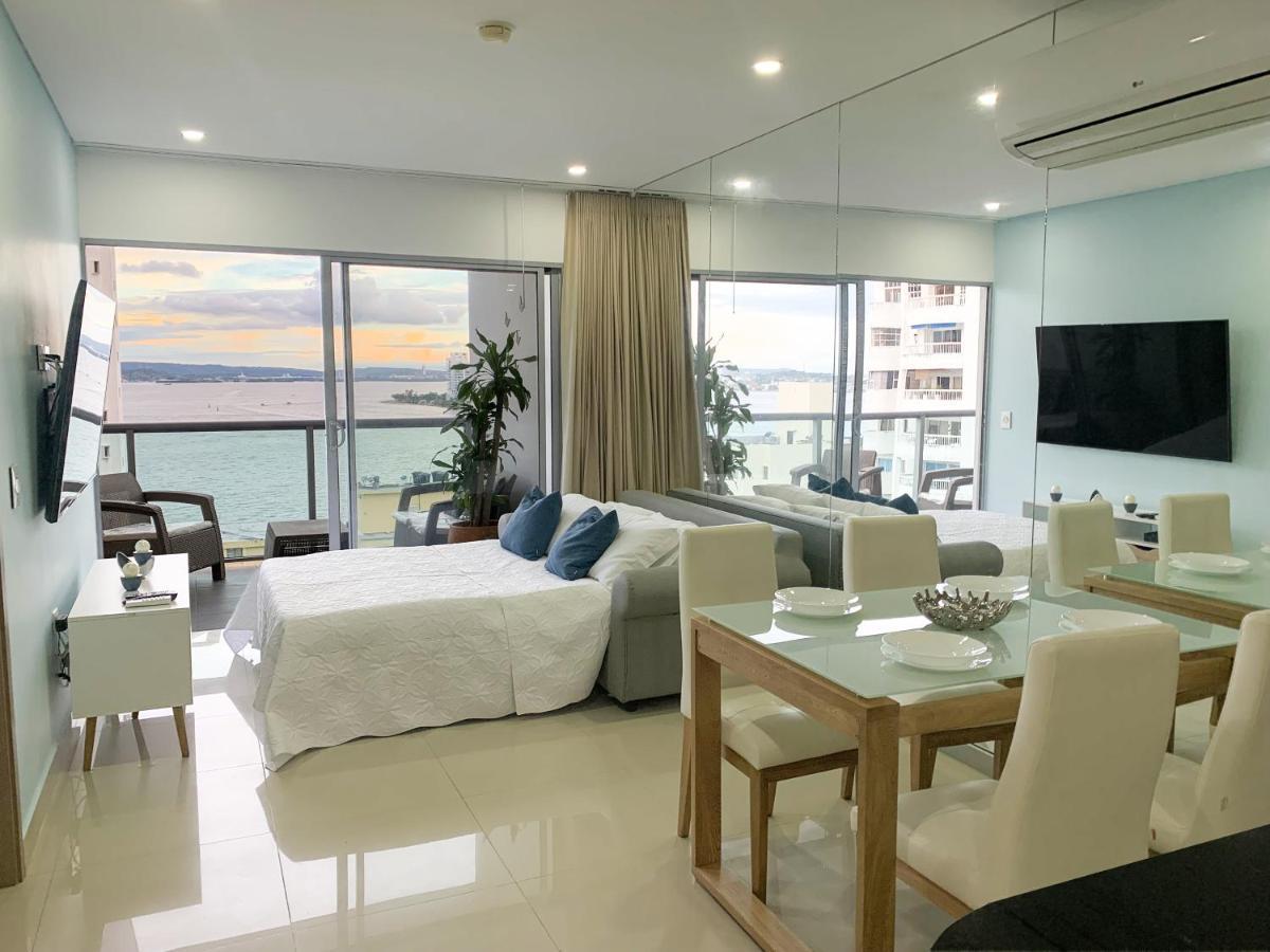 Oceanview Escape Pool, Jacuzzi & Gym In Bocagrande Apartment Cartagena Ngoại thất bức ảnh