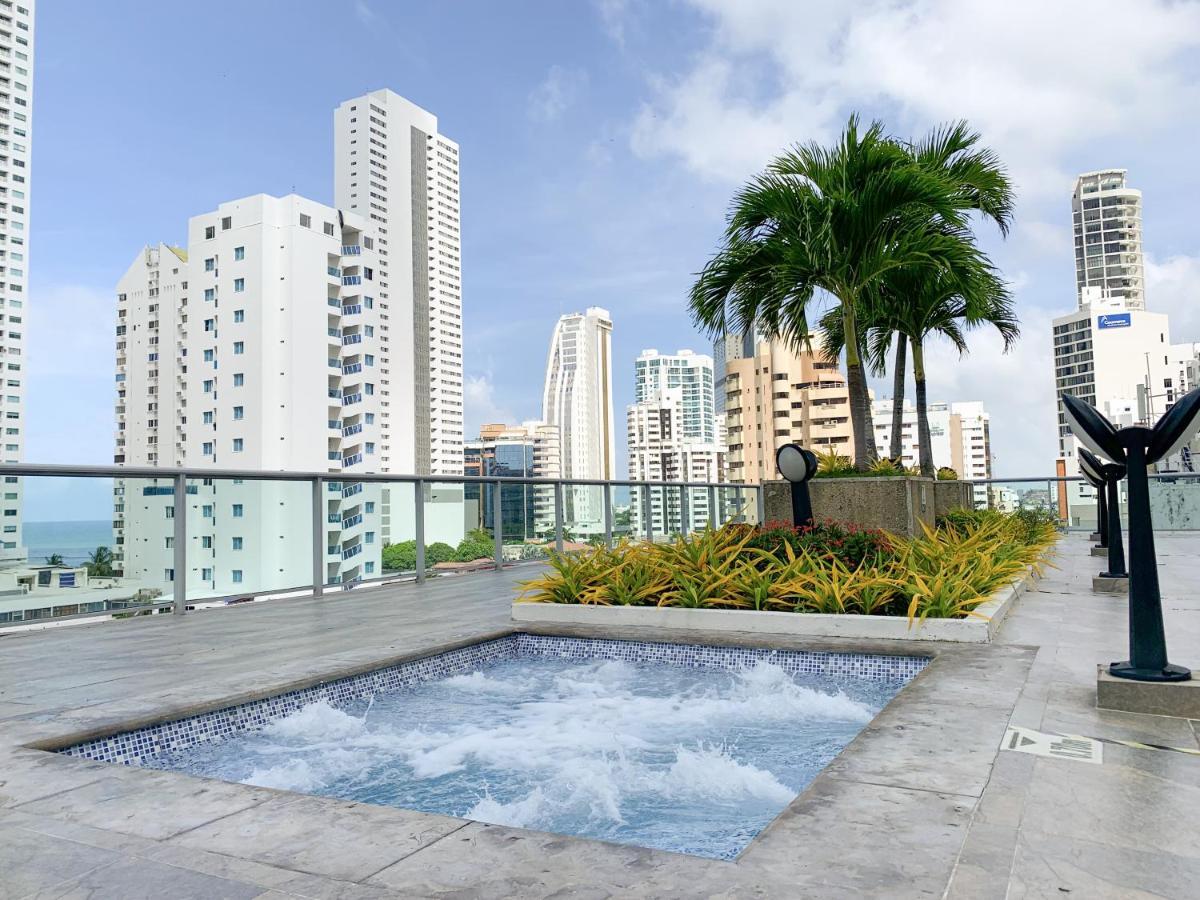 Oceanview Escape Pool, Jacuzzi & Gym In Bocagrande Apartment Cartagena Ngoại thất bức ảnh