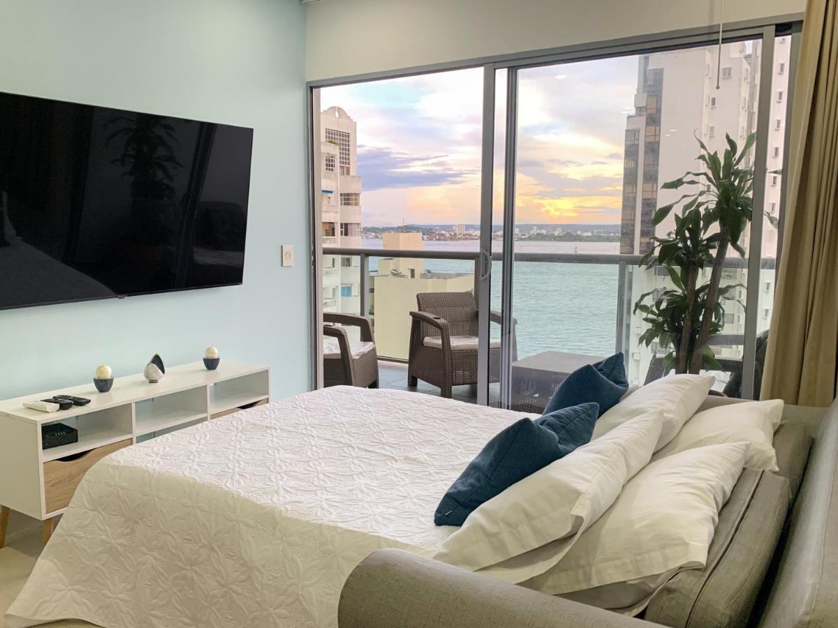 Oceanview Escape Pool, Jacuzzi & Gym In Bocagrande Apartment Cartagena Ngoại thất bức ảnh