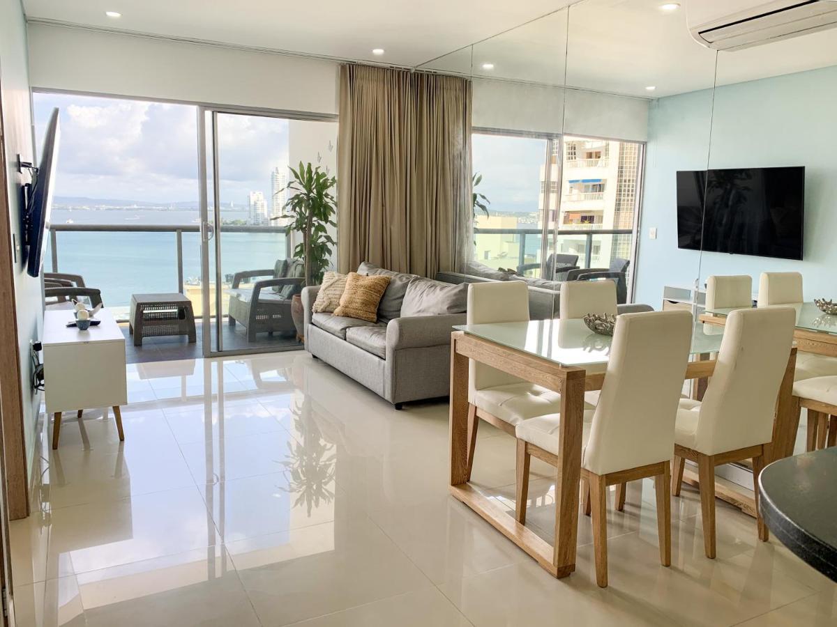 Oceanview Escape Pool, Jacuzzi & Gym In Bocagrande Apartment Cartagena Ngoại thất bức ảnh