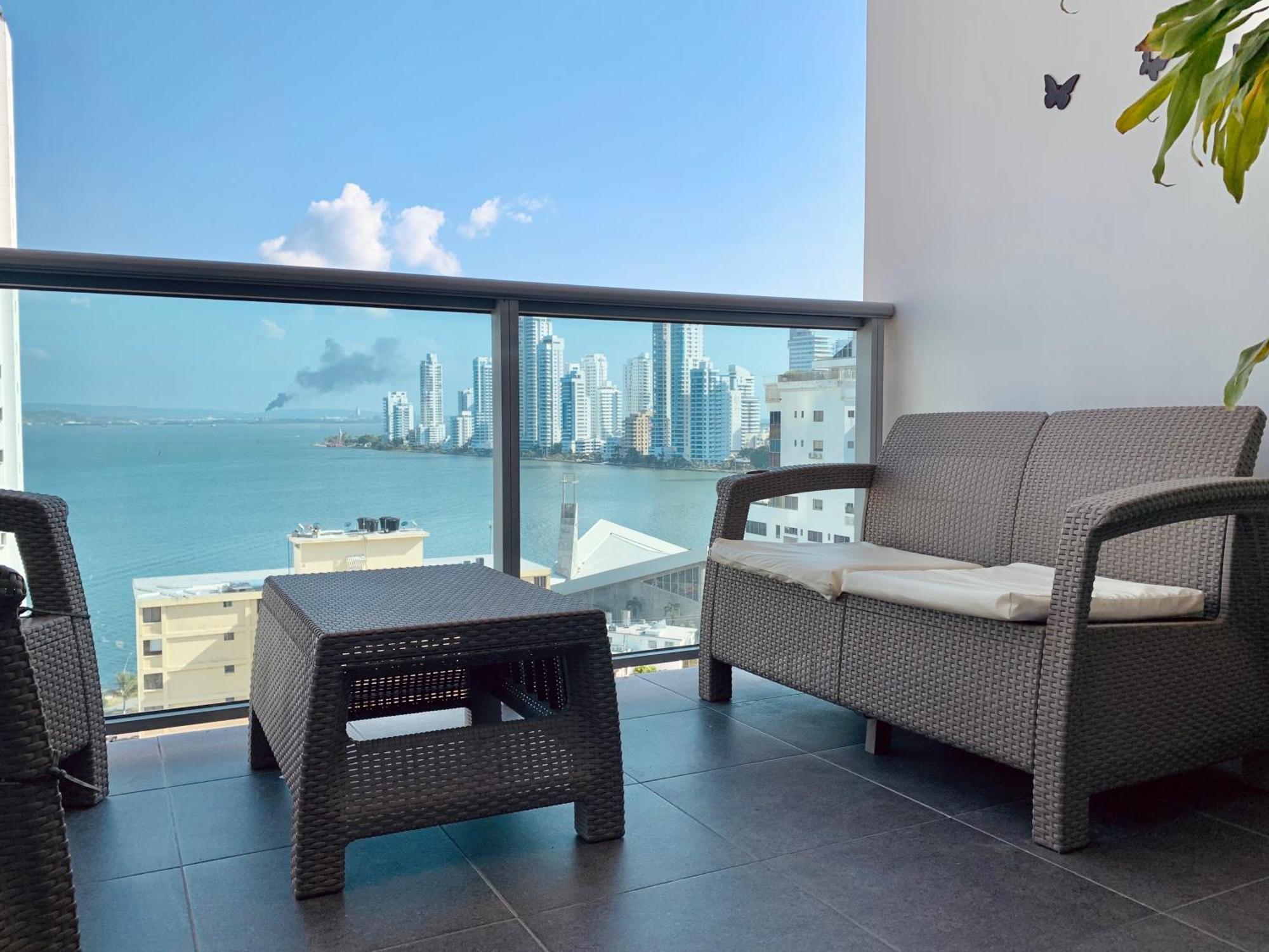 Oceanview Escape Pool, Jacuzzi & Gym In Bocagrande Apartment Cartagena Ngoại thất bức ảnh